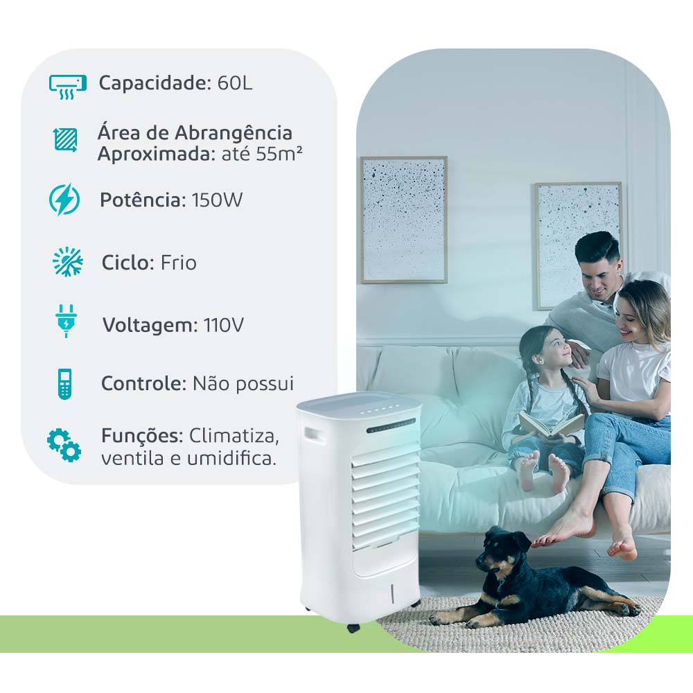 Climatizador Nacional Ventisol Clin 60 Pro 60L 110V - Outlet
